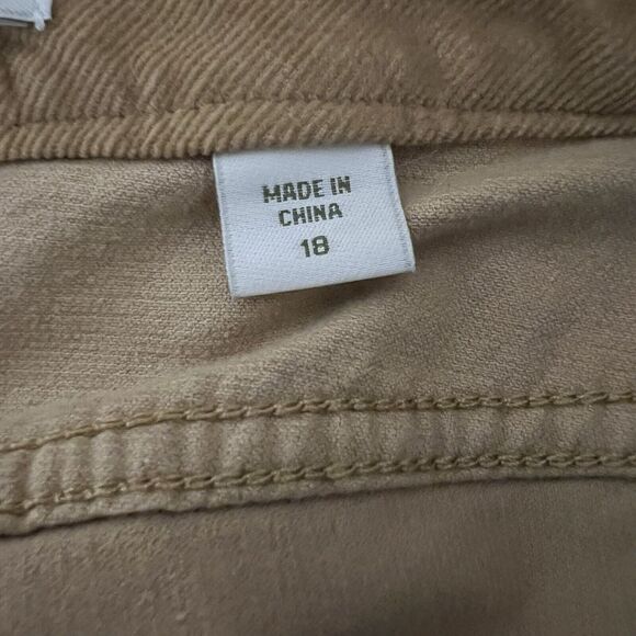 Coldwater Creek Tan Corduroy Womens Size 14 Bootcut 5 Pocket - Picture 7 of 10